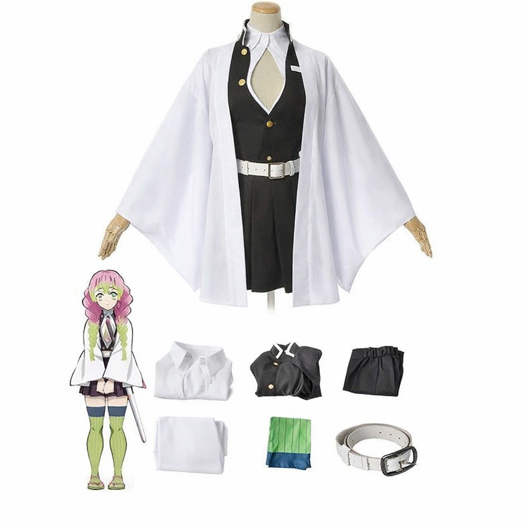 Kanroji Mitsuri Cosplay Costume – Demon Slayer Love Hashira Outfit Set