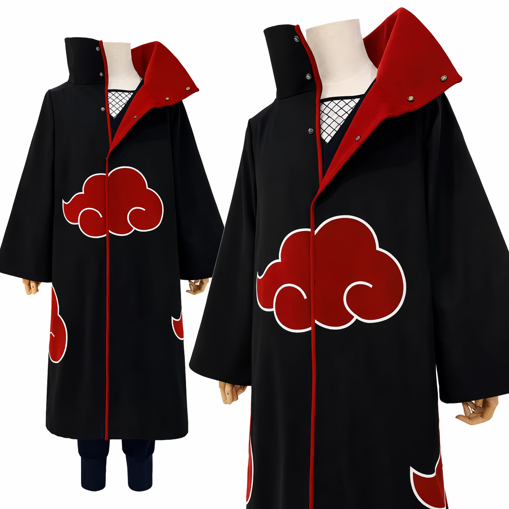 Itachi Uchiha Akatsuki Cloak Cosplay Costume – Anime Robe (Naruto Inspired)