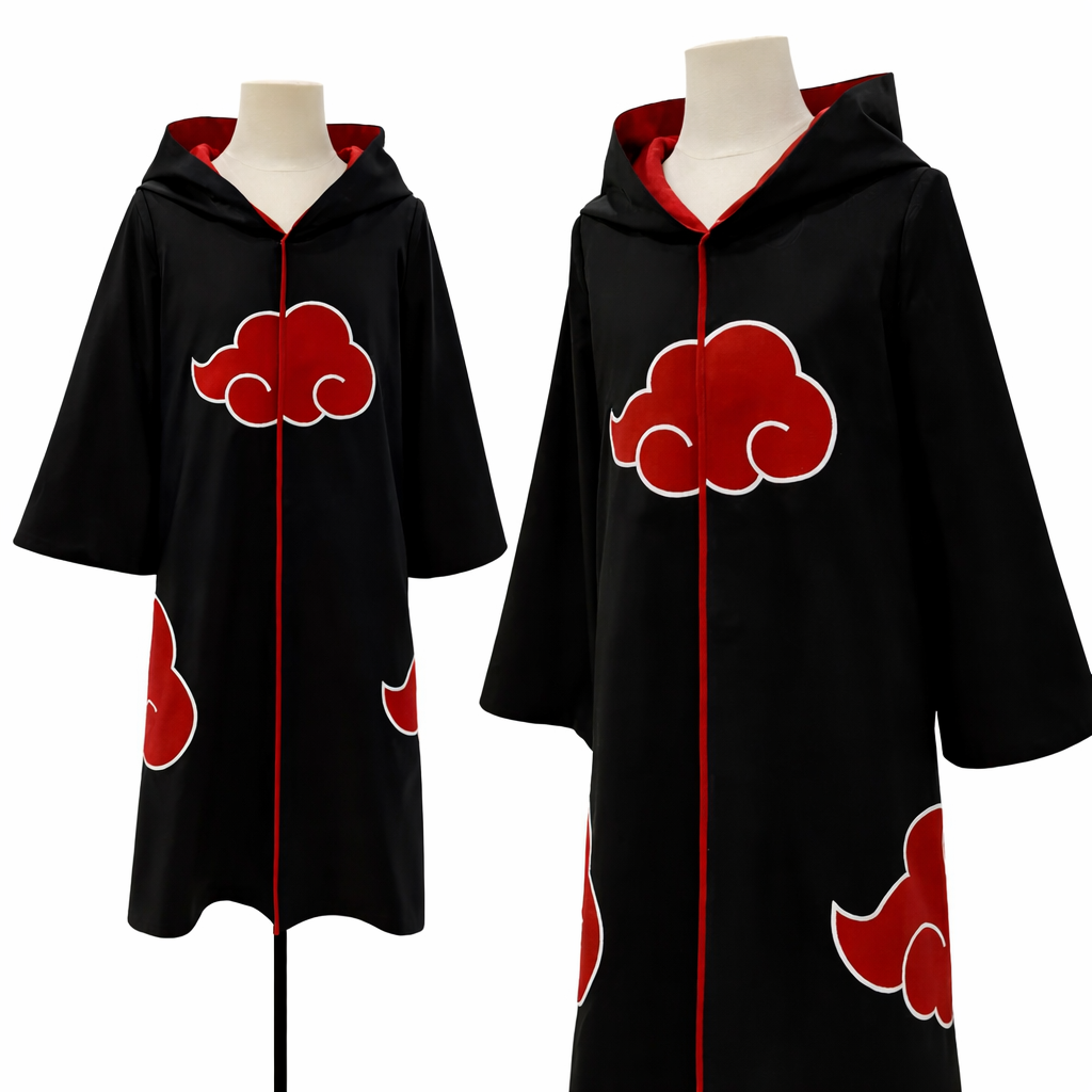 Itachi Uchiha Akatsuki Cloak Cosplay Costume – Anime Robe (Naruto Inspired)