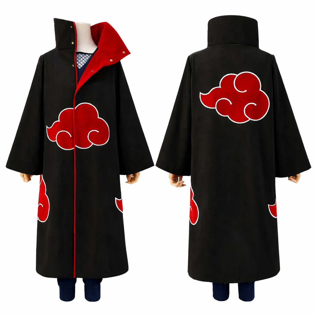 Itachi Uchiha Akatsuki Cloak Cosplay Costume – Anime Robe (Naruto Inspired)