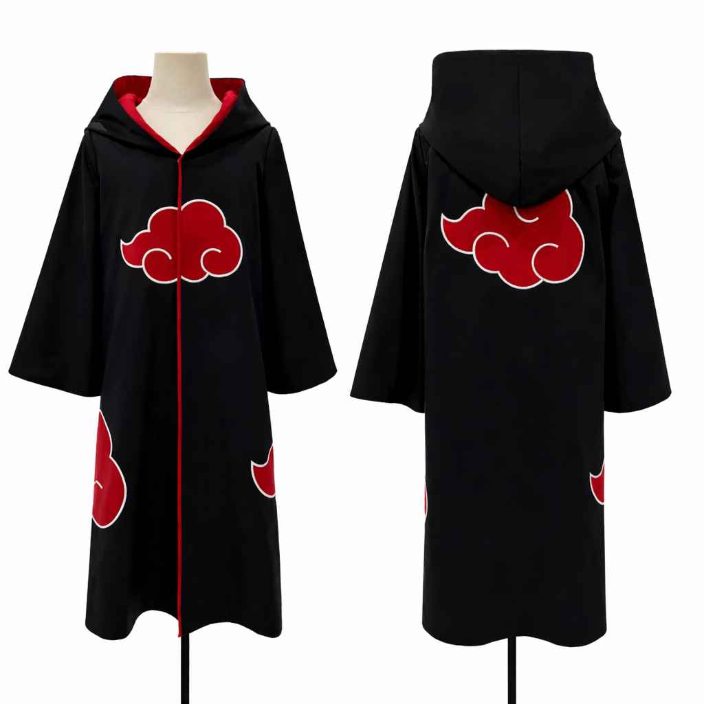 Itachi Uchiha Akatsuki Cloak Cosplay Costume – Anime Robe (Naruto Inspired)