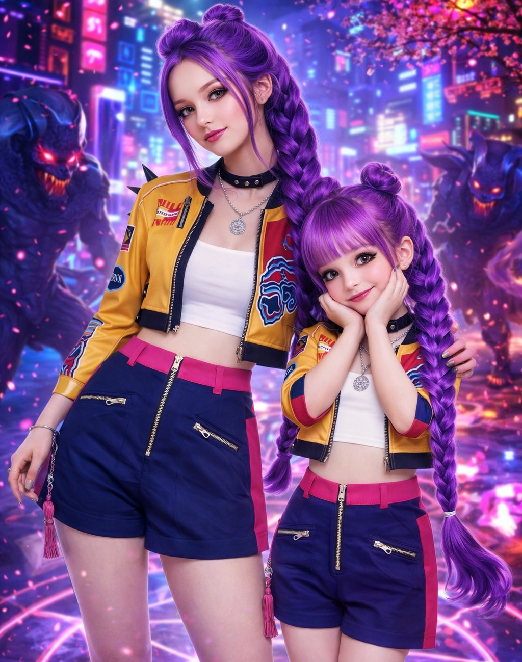 K-Pop Demon Hunters Rumi Cosplay Costume Set – Anime Idol Outfit for Women & Kids