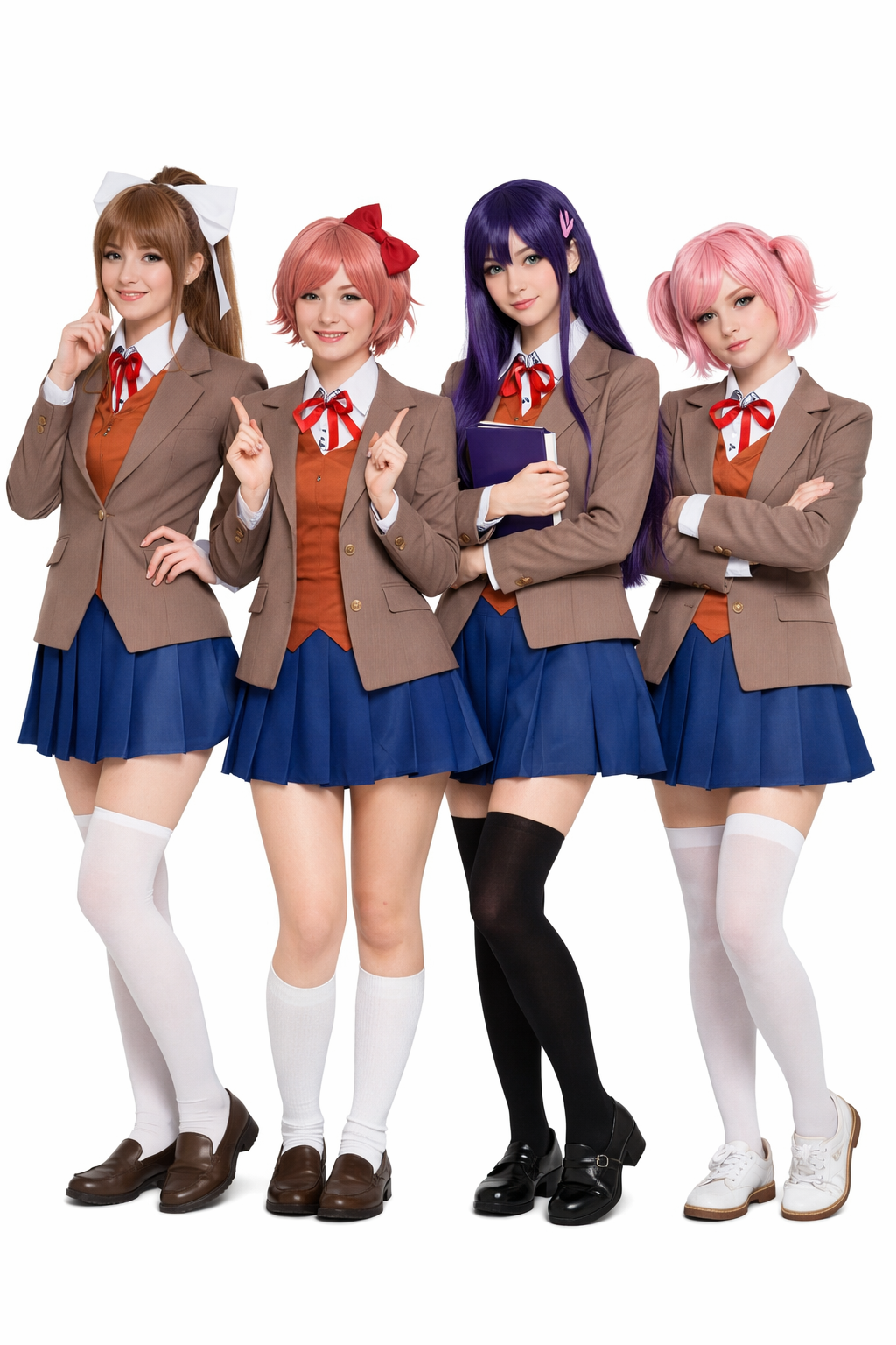 Doki Doki Literature Club School Uniform Cosplay Costume – Anime Blazer & Skirt Set