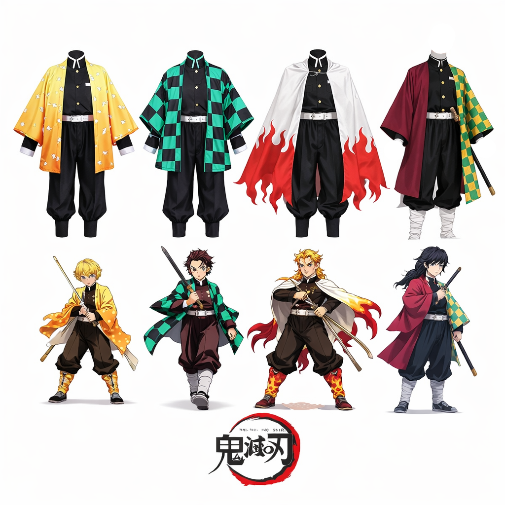 Demon Slayer Cosplay Costume – Kimetsu no Yaiba Anime Uniform Set
