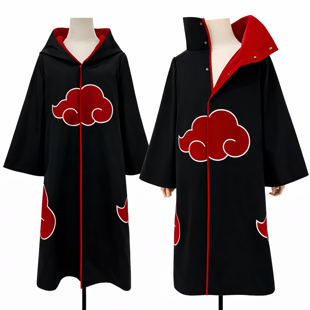 Itachi Uchiha Akatsuki Cloak Cosplay Costume – Anime Robe (Naruto Inspired)
