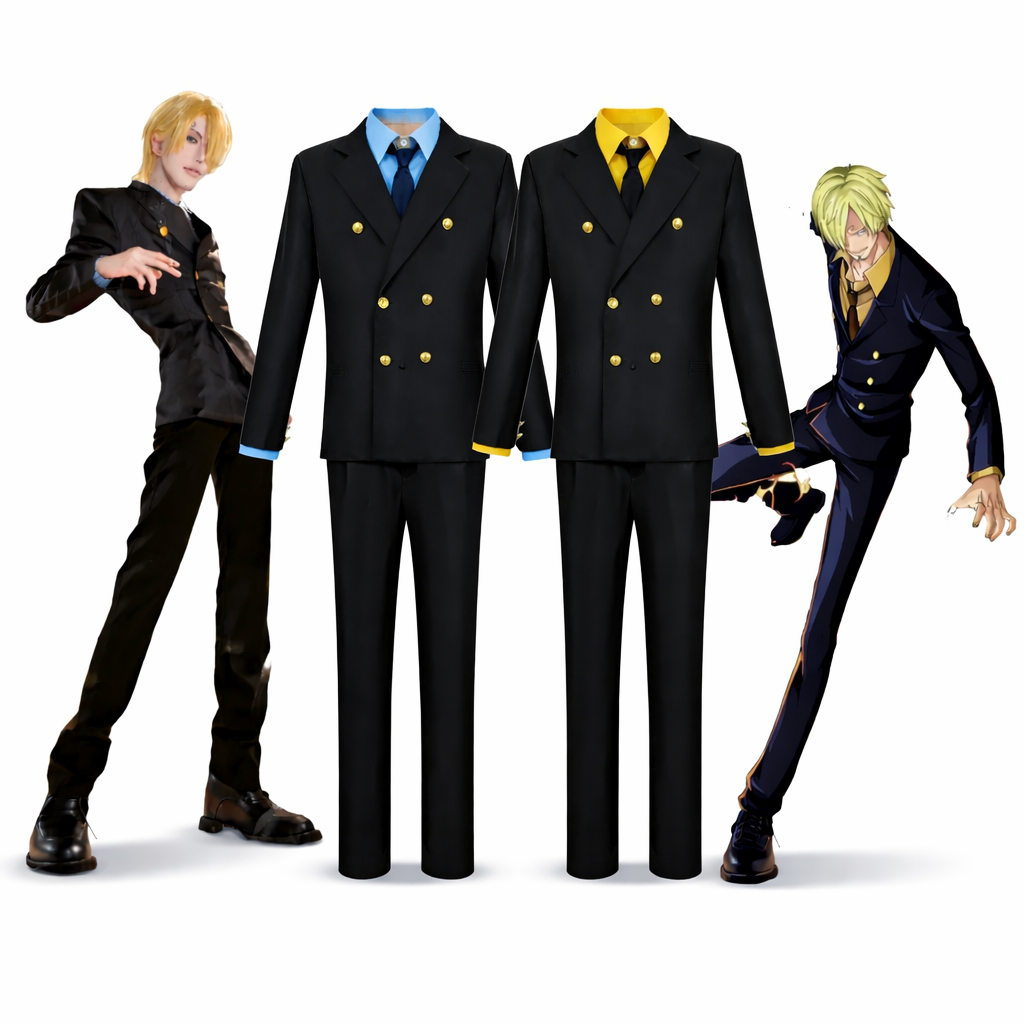 One Piece Sanji Cosplay Costume –Anime Suit Set