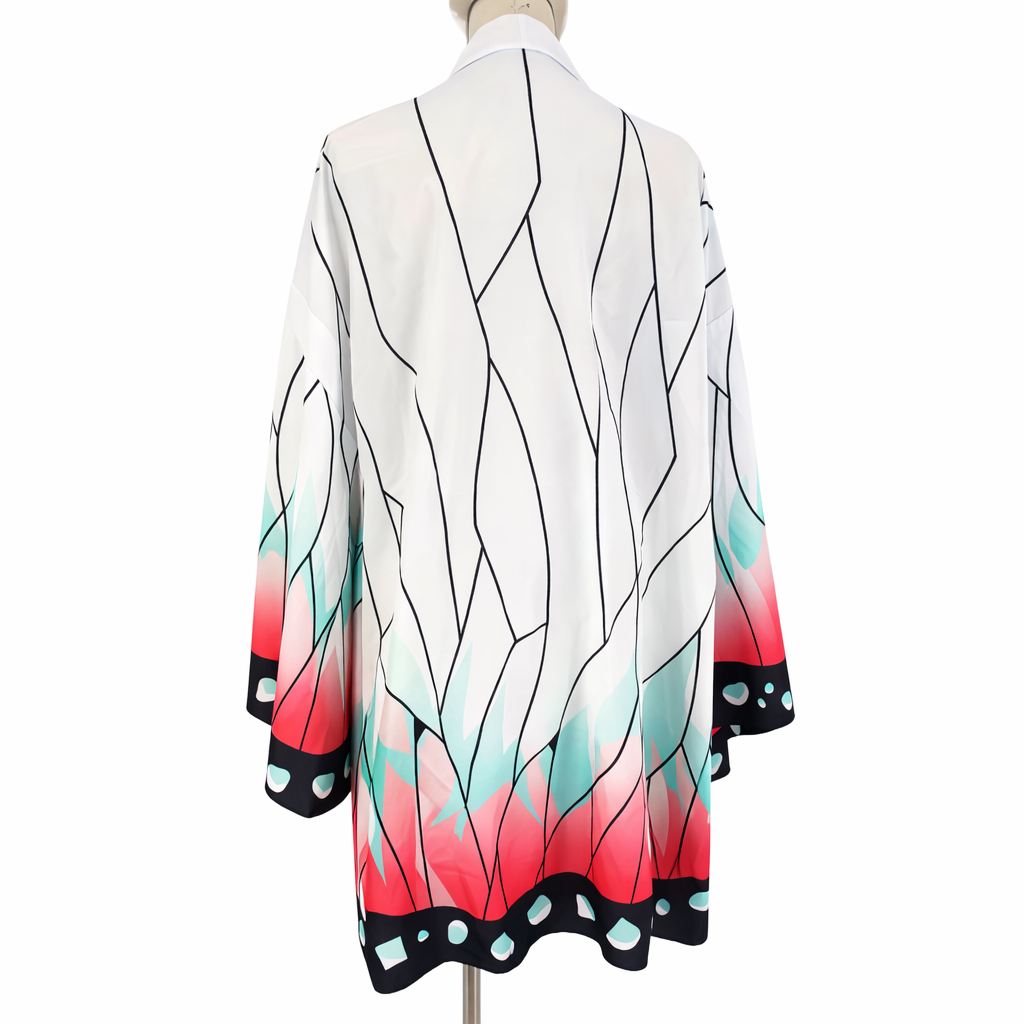 Shinobu Kocho Cosplay Cloak – Demon Slayer Butterfly Kimono Cardigan
