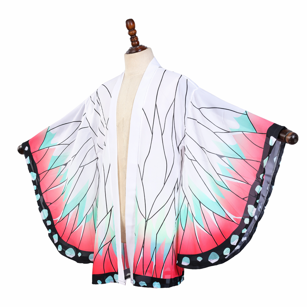 Shinobu Kocho Cosplay Cloak – Demon Slayer Butterfly Kimono Cardigan