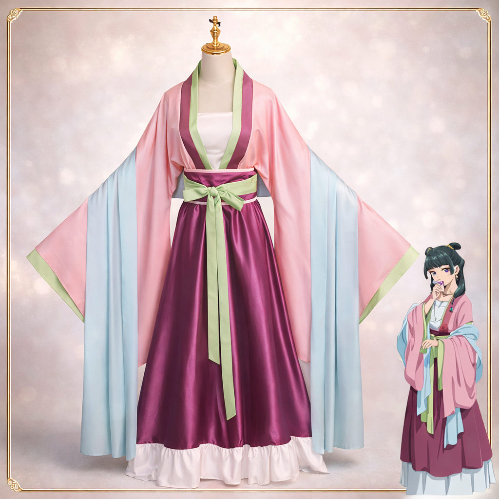 Maomao Cosplay Costume – The Apothecary Diaries Pink Dress Outfit