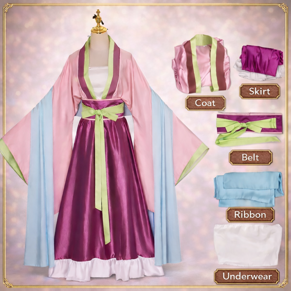 Maomao Cosplay Costume – The Apothecary Diaries Pink Dress Outfit