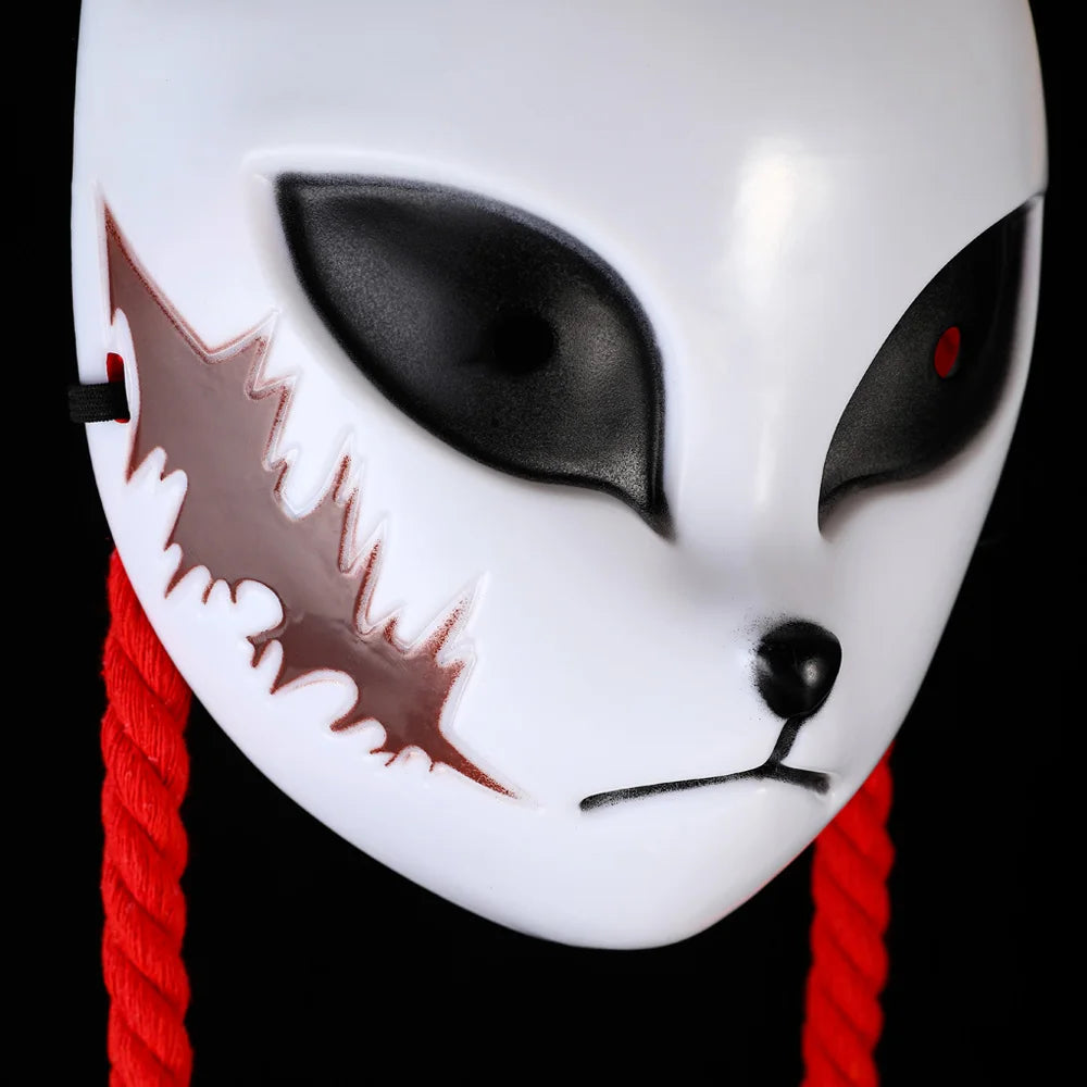 Demon Fox Mask – Anime Cosplay Prop - Tanjiro, Sabito, Makomo
