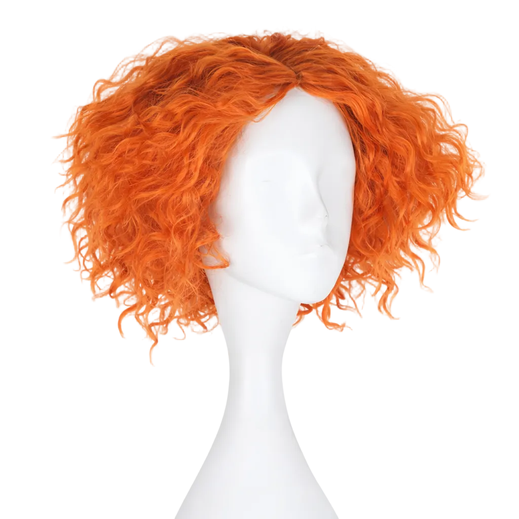 Mad Hatter Orange Curly Wig – Alice Inspired Cosplay