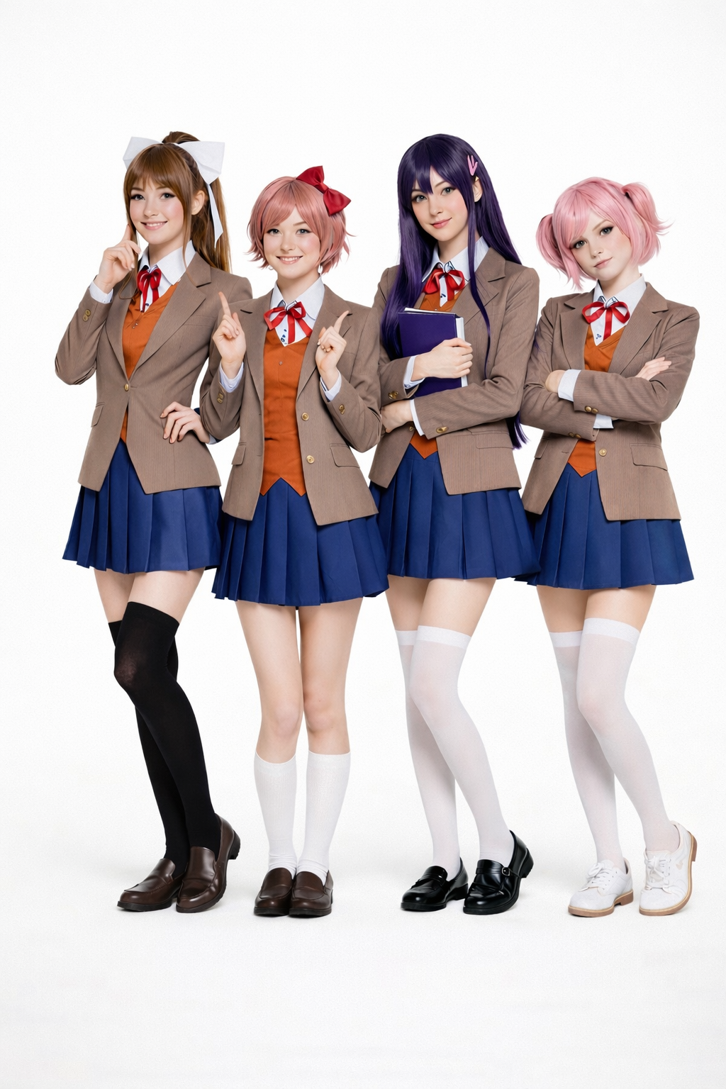 Doki Doki Literature Club School Uniform Cosplay Costume – Anime Blazer & Skirt Set