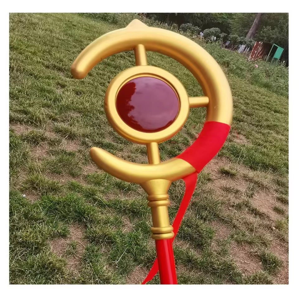 Frieren Inspired Mage Staff Cosplay Prop – 160cm Fantasy Anime Accessory