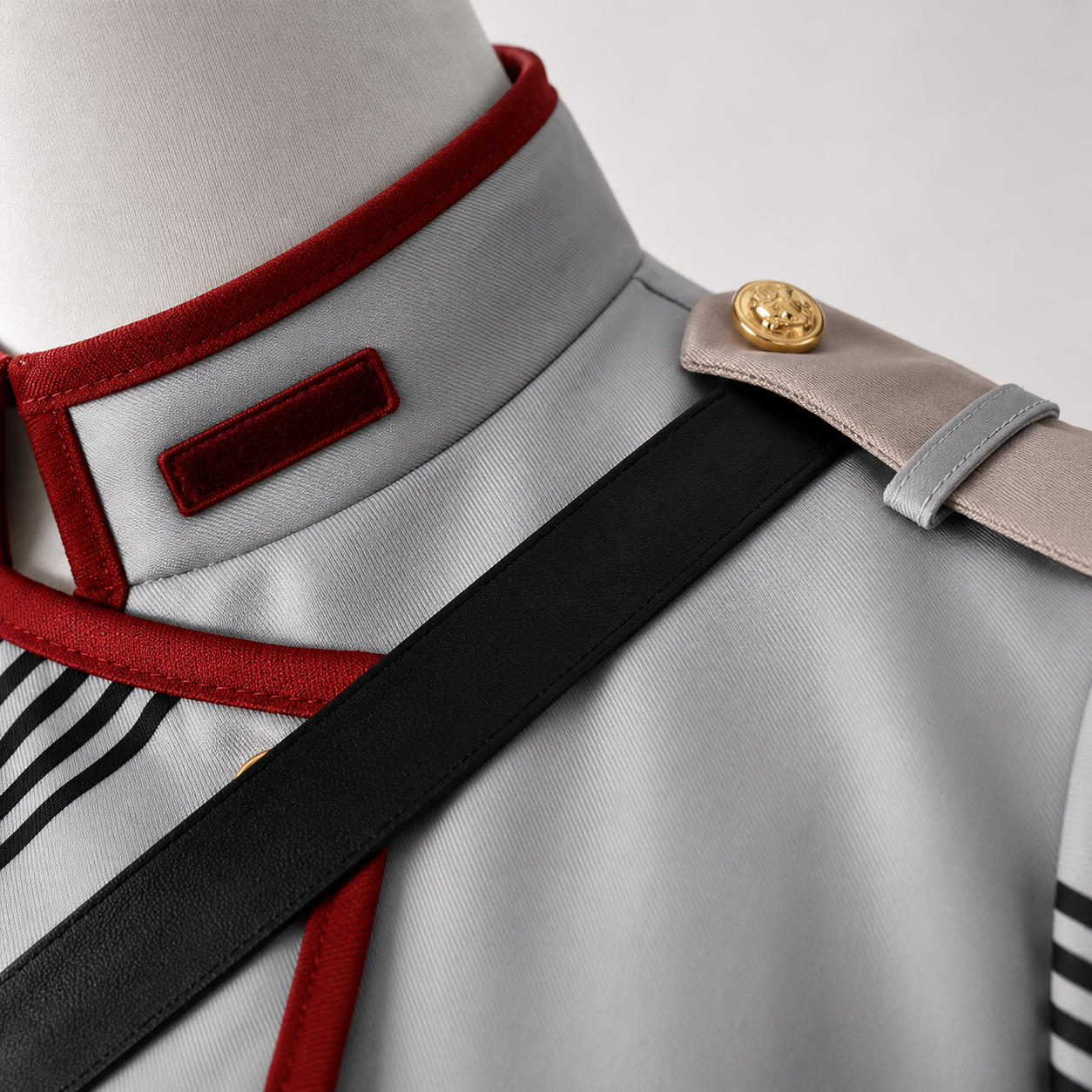 Kasane Teto Cosplay Costume – Gray Uniform Outfit Set