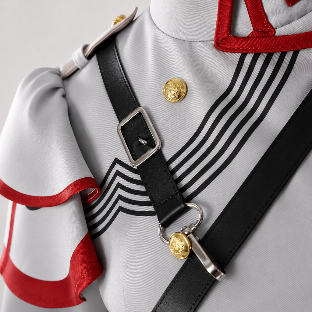 Kasane Teto Cosplay Costume – Gray Uniform Outfit Set