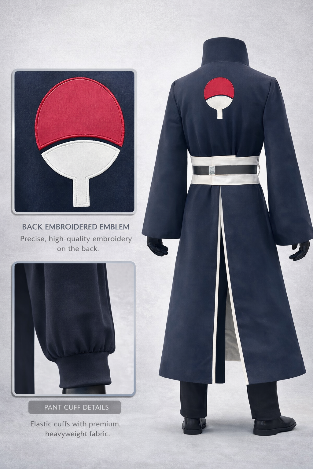 Obito Uchiha Cosplay Costume Set – Naruto Anime Outfit