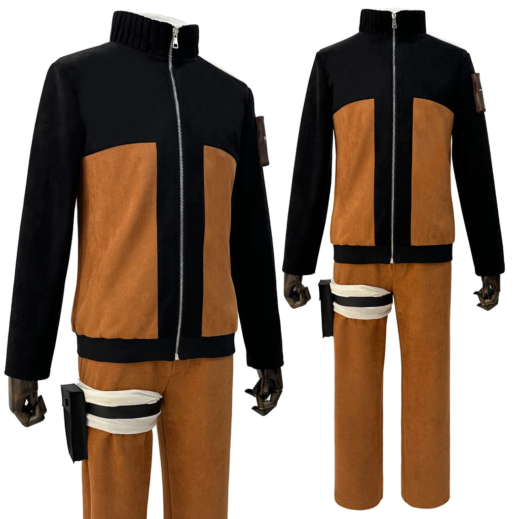 Naruto Uzumaki Cosplay Costume – Adult Anime Outfit Set