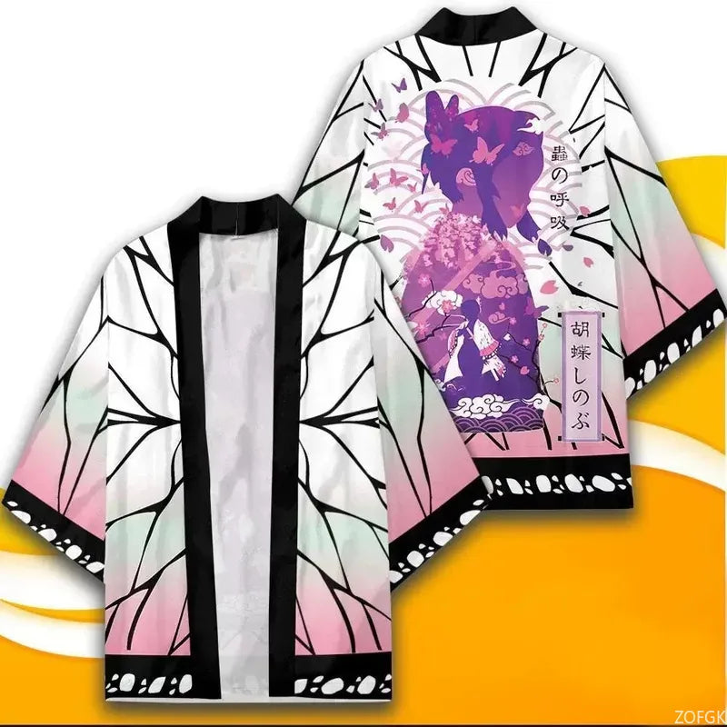 Demon Slayer Adult Cosplay Haori – Anime Kimono Cardigan