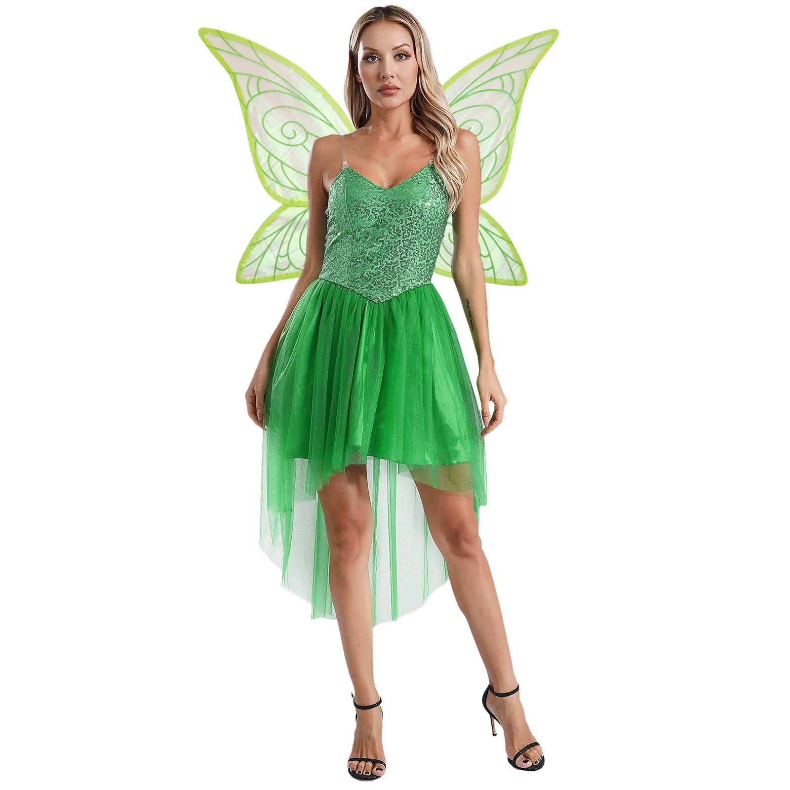 Fairy Princess Costume – Tinkerbell Inspired Dress with Wings