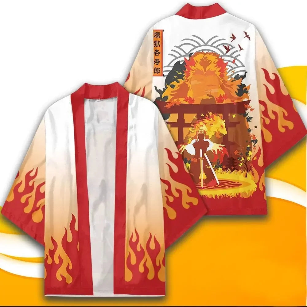 Demon Slayer Adult Cosplay Haori – Anime Kimono Cardigan