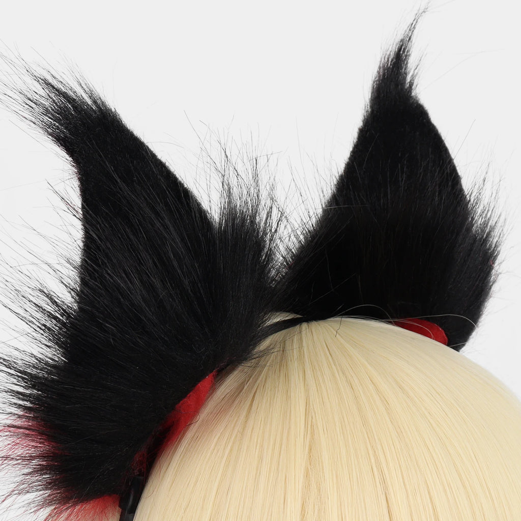 Faux Fur Fox & Wolf Ear Headband – Furry Cosplay Hair Accessory