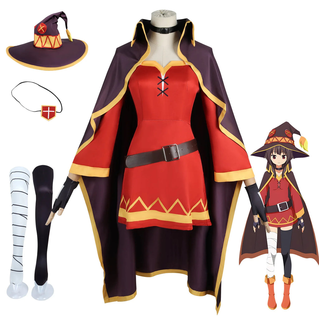 Megumin Cosplay Costume – KonoSuba Sorceress Outfit