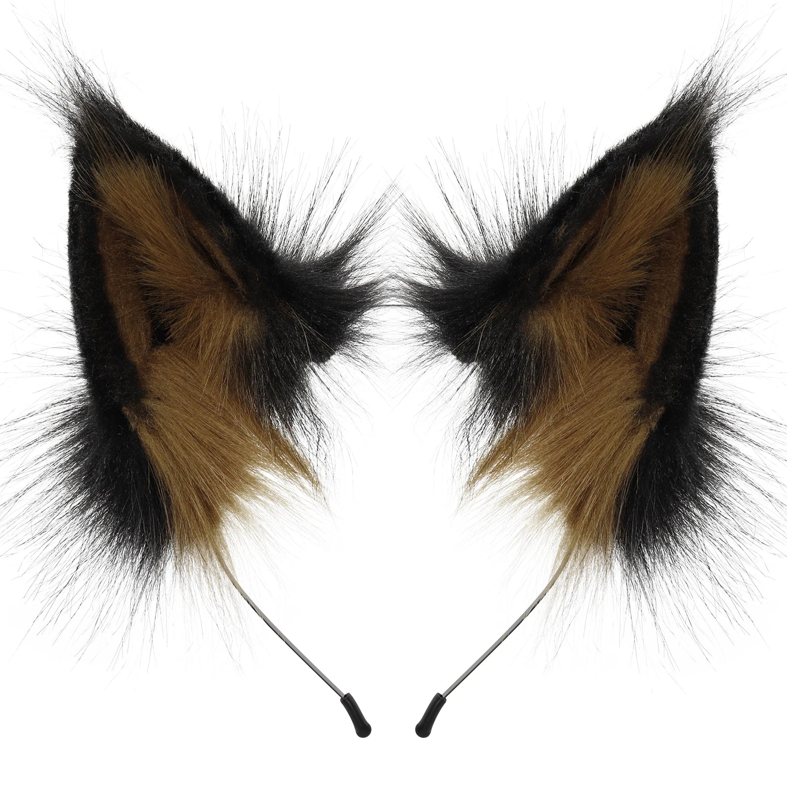 Faux Fur Fox & Wolf Ear Headband – Furry Cosplay Hair Accessory