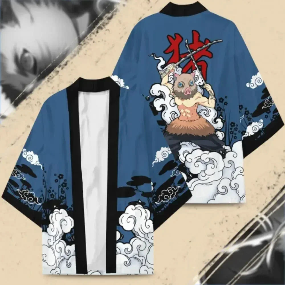 Demon Slayer Adult Cosplay Haori – Anime Kimono Cardigan
