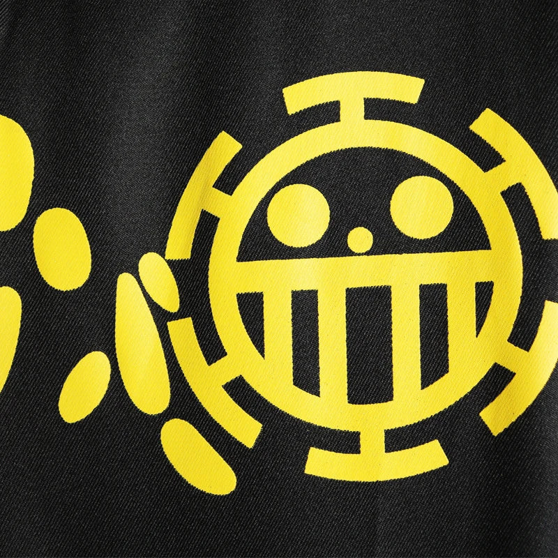 Trafalgar Law Cosplay Cloak – One Piece Black Windbreaker Coat