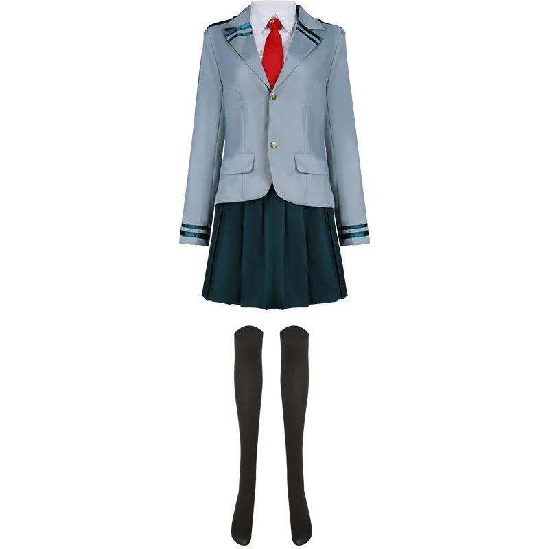 Ochaco Uraraka Cosplay Costume – My Hero Academia School Uniform Set