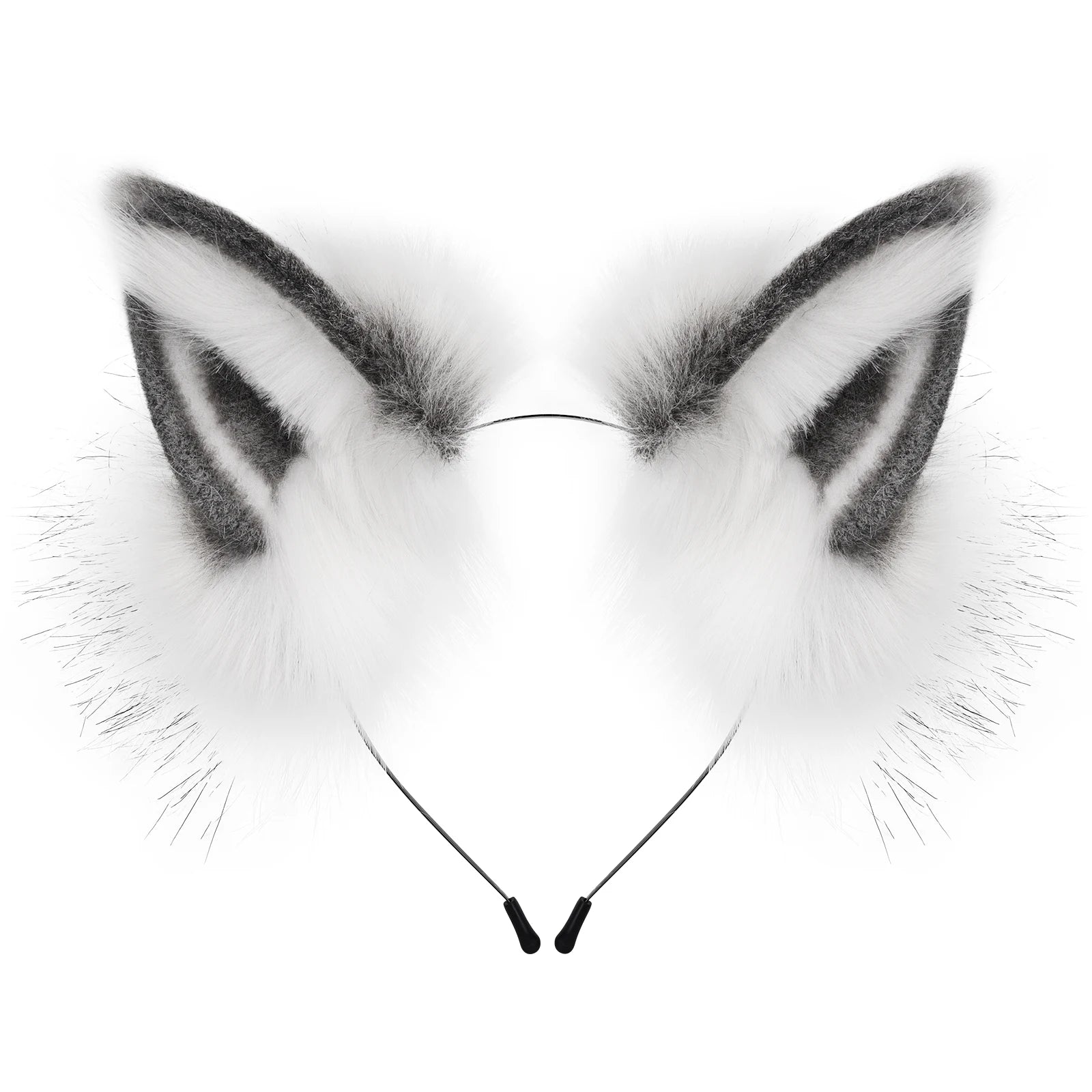 Faux Fur Fox & Wolf Ear Headband – Furry Cosplay Hair Accessory