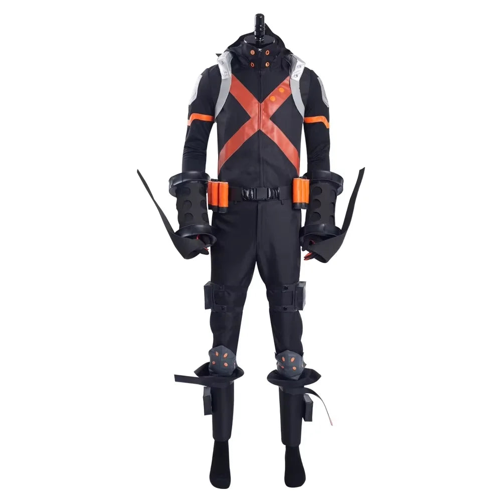 Katsuki Bakugou Premium Custom Cosplay Costume – My Hero Academia Hero Suit Set