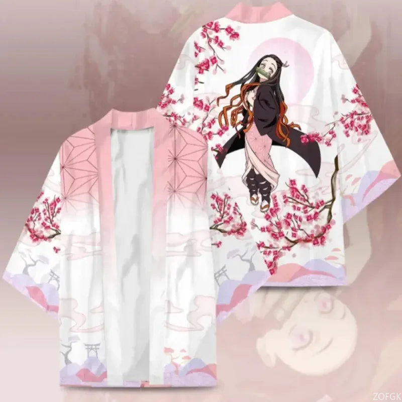 Demon Slayer Adult Cosplay Haori – Anime Kimono Cardigan