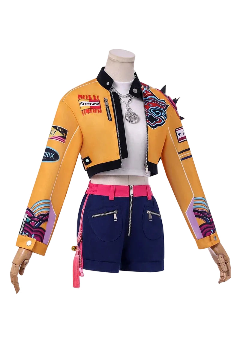 K-Pop Demon Hunters Rumi Cosplay Costume Set – Anime Idol Outfit for Women & Kids