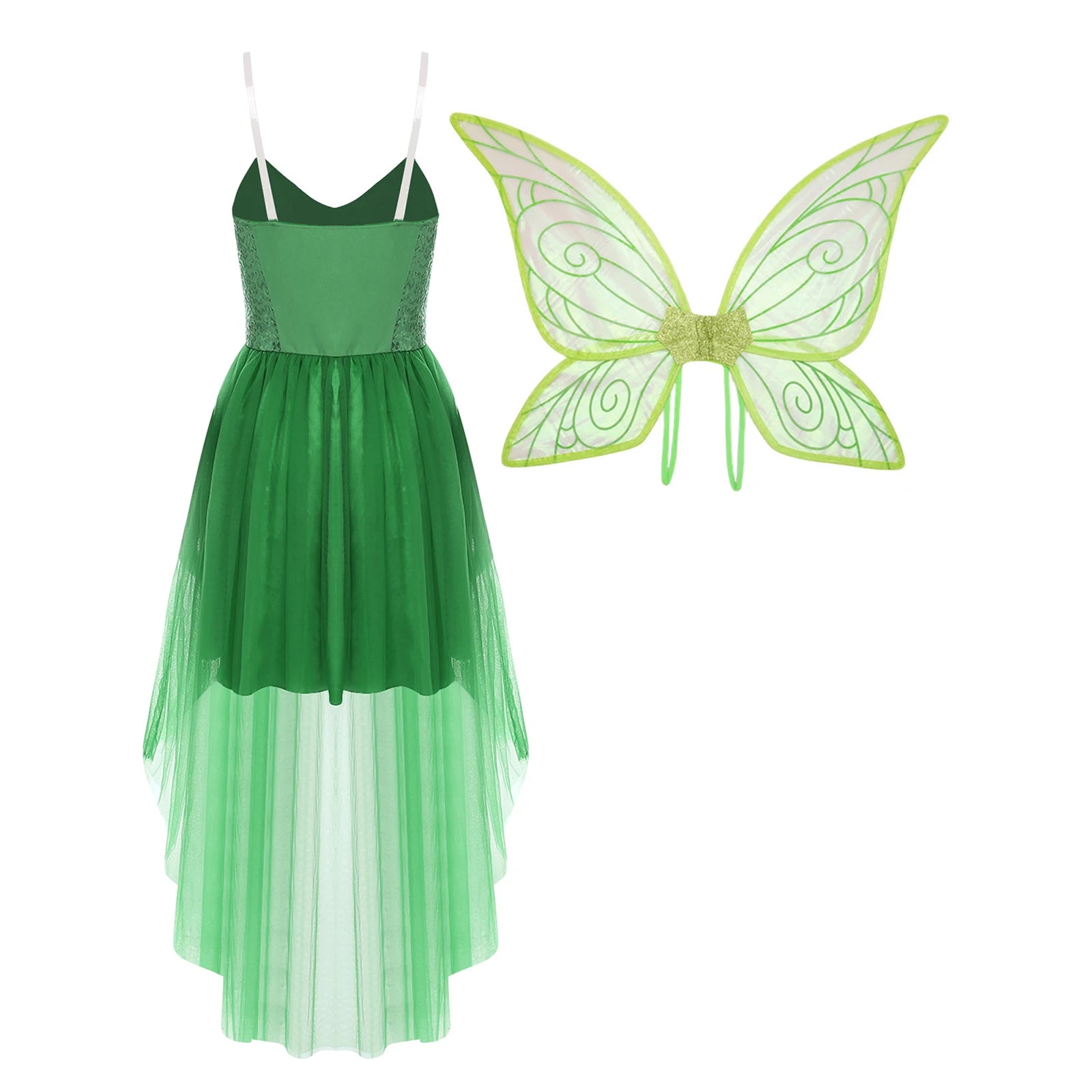 Fairy Princess Costume – Tinkerbell Inspired Dress with Wings