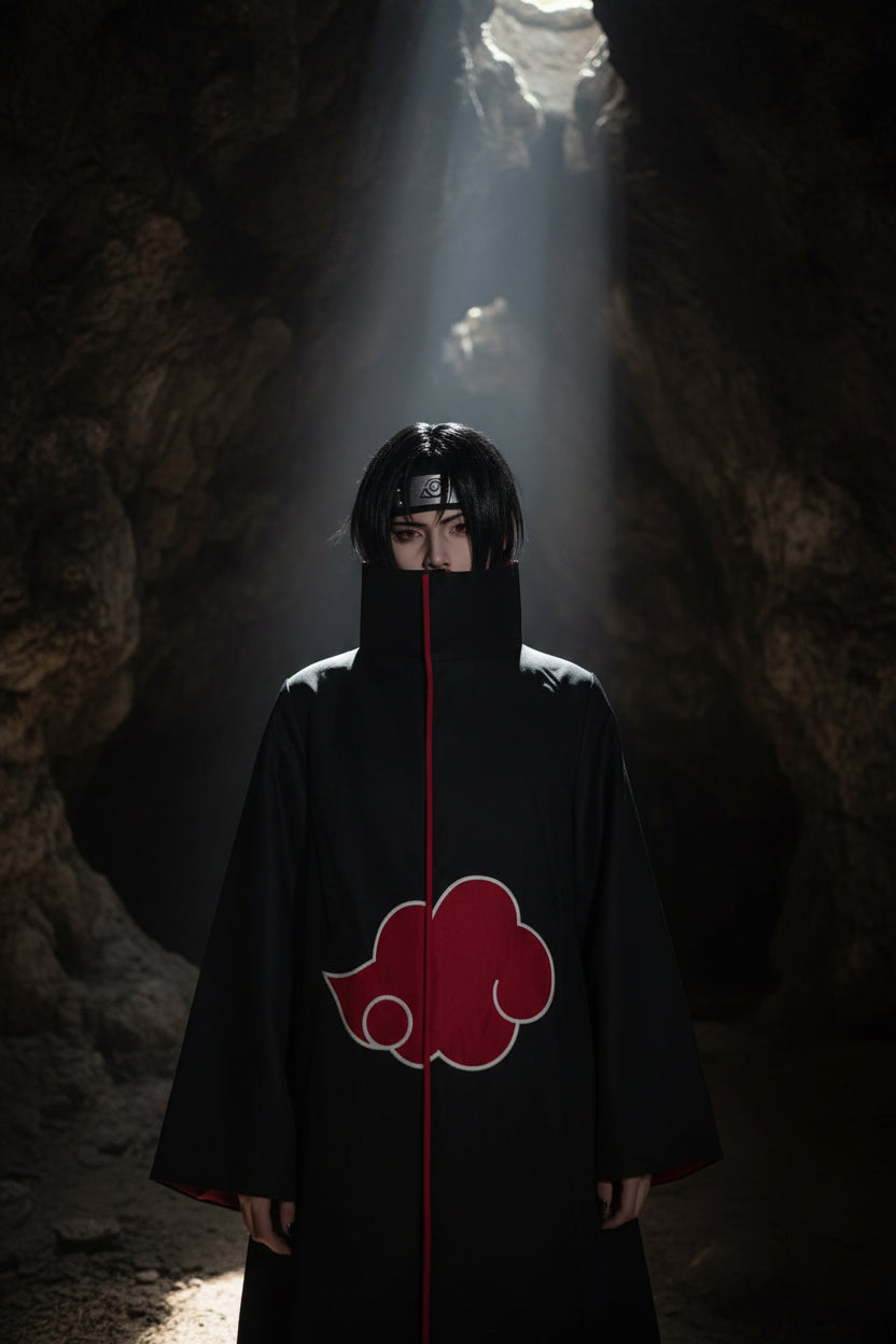 Itachi Uchiha Akatsuki Cloak Cosplay Costume – Anime Robe (Naruto Inspired)