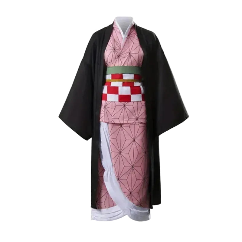 Kamado Nezuko Kimono Cosplay Costume (Wig Included)
