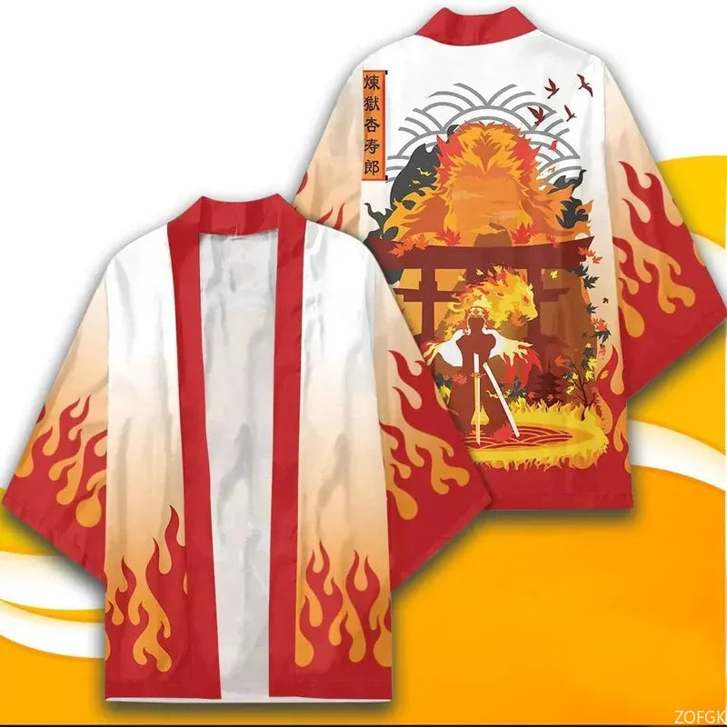 Demon Slayer Adult Cosplay Haori – Anime Kimono Cardigan
