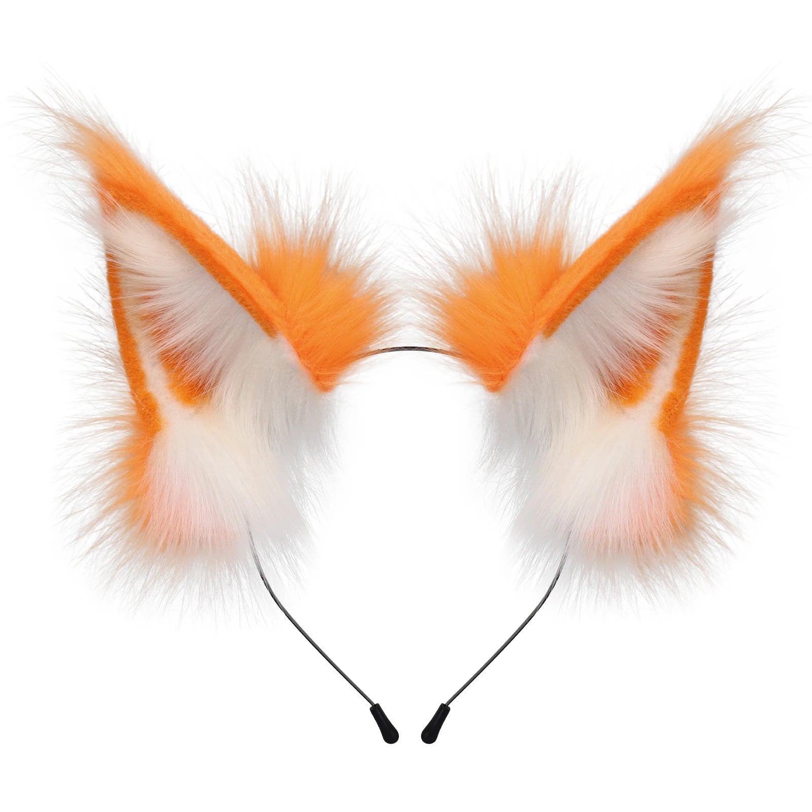 Faux Fur Fox & Wolf Ear Headband – Furry Cosplay Hair Accessory