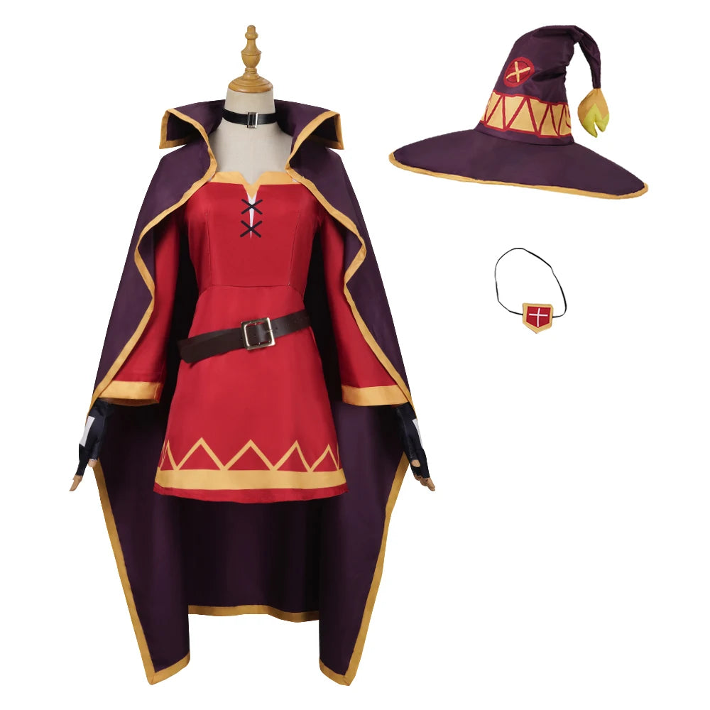 Megumin Cosplay Costume – KonoSuba Sorceress Outfit