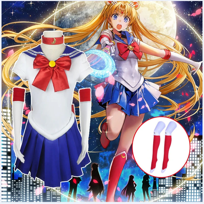 Sailor Moon Cosplay Costume – Usagi Tsukino Full Uniform Set