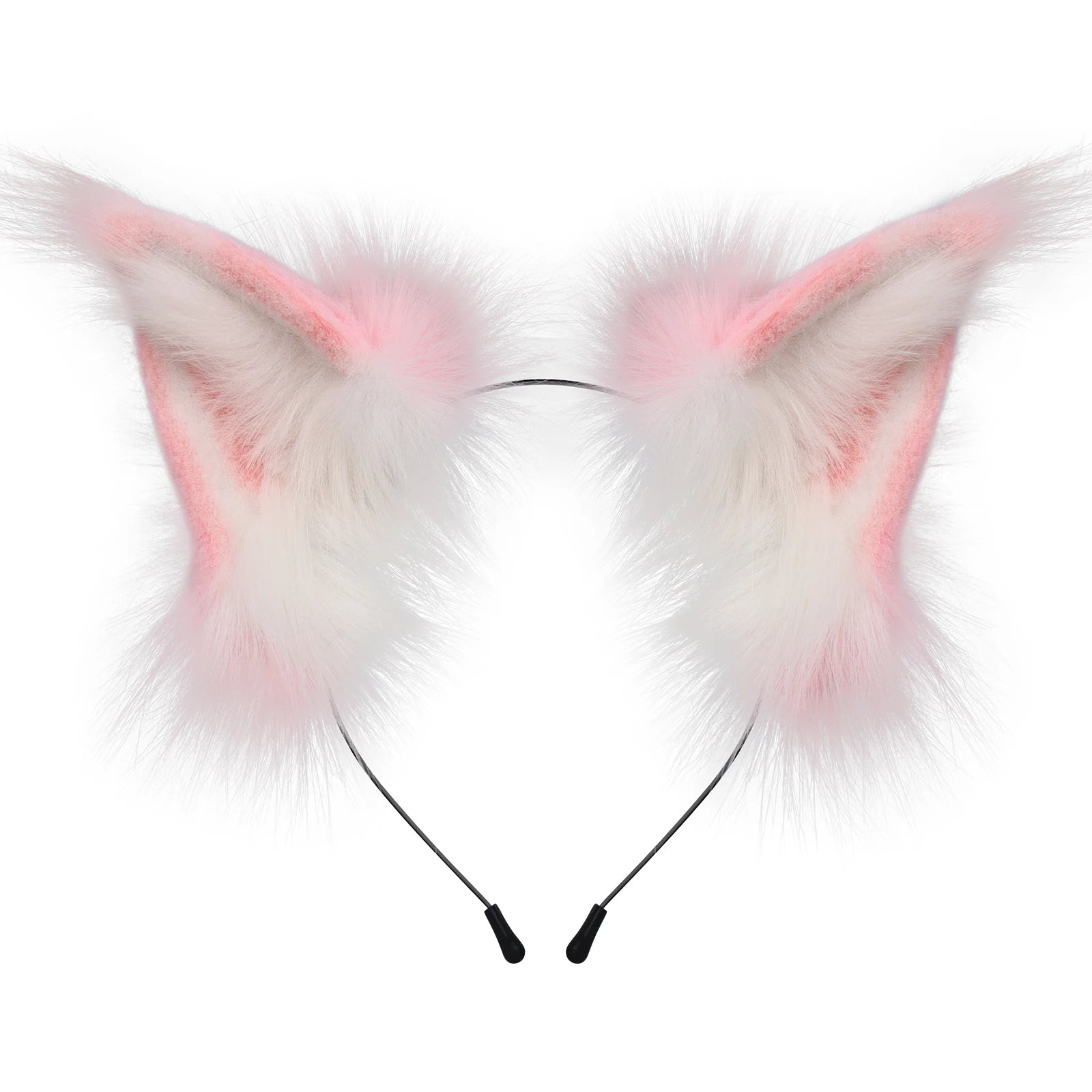Faux Fur Fox & Wolf Ear Headband – Furry Cosplay Hair Accessory