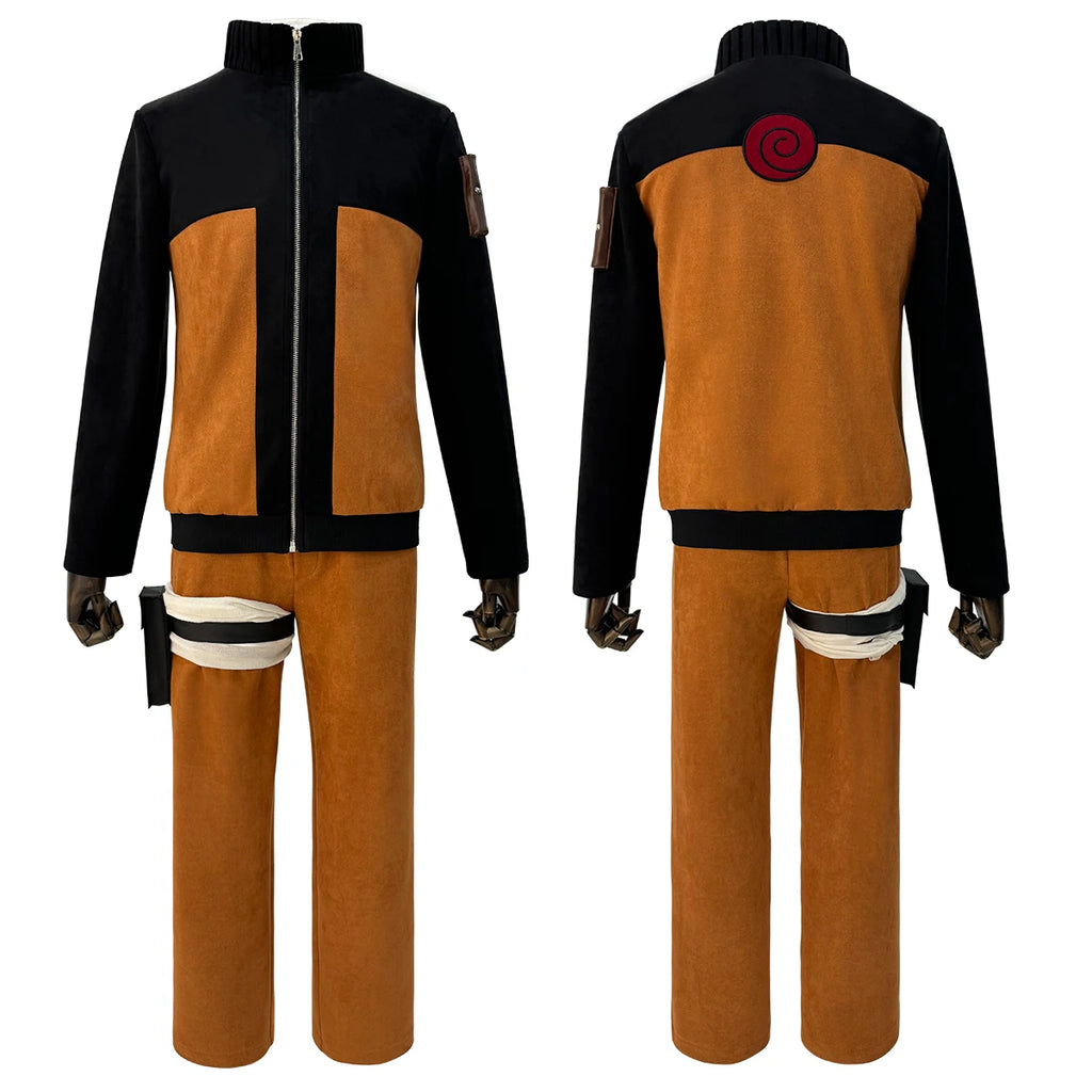Naruto Uzumaki Cosplay Costume – Adult Anime Outfit Set