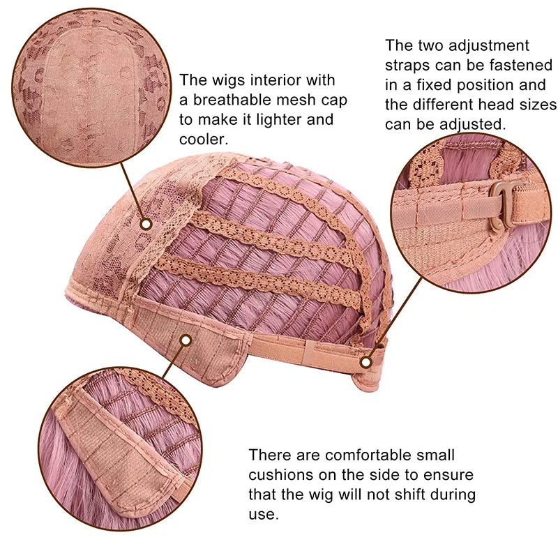 Long Black Ombre White Wig – Fluffy Heat-Resistant Cosplay Wig