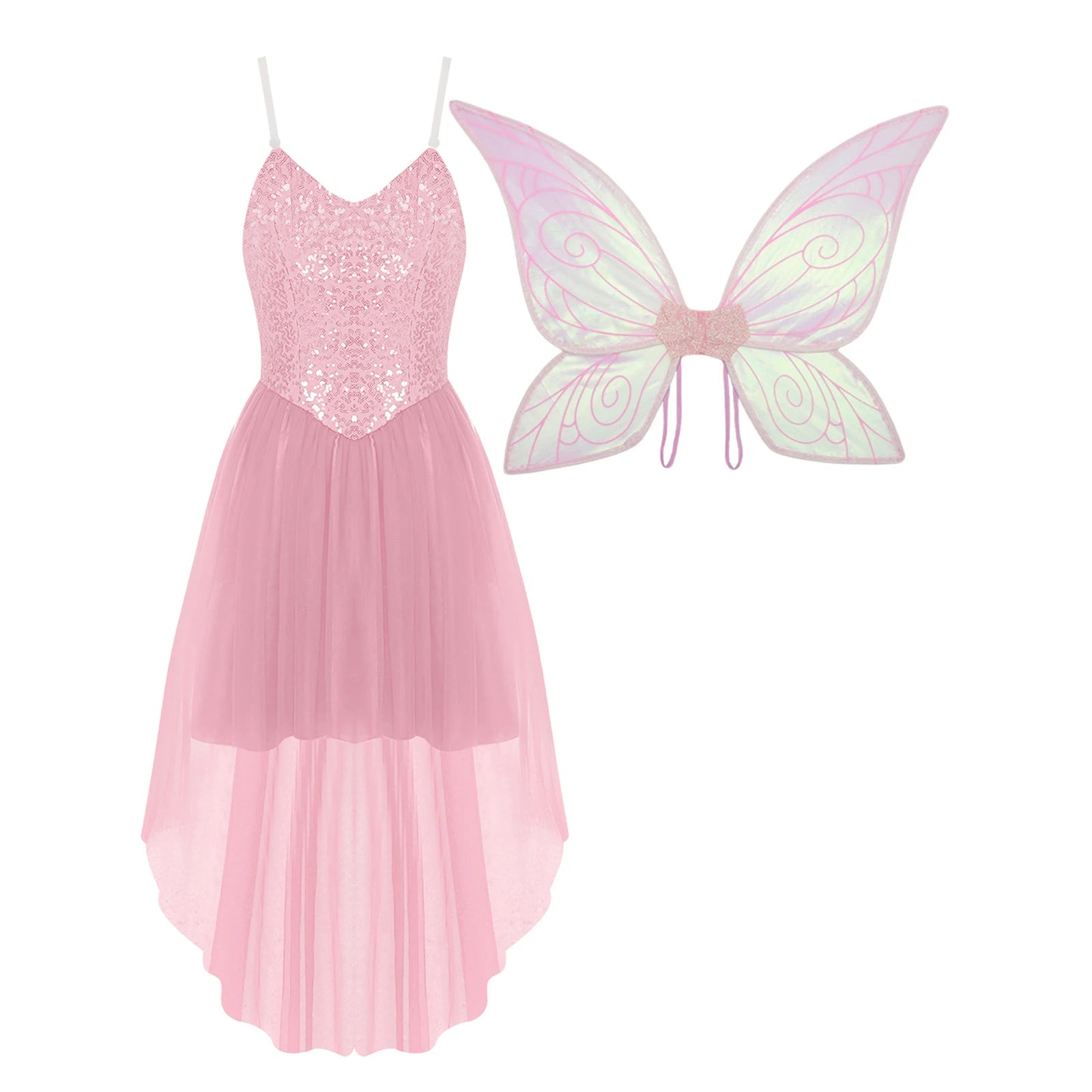 Fairy Princess Costume – Tinkerbell Inspired Dress with Wings