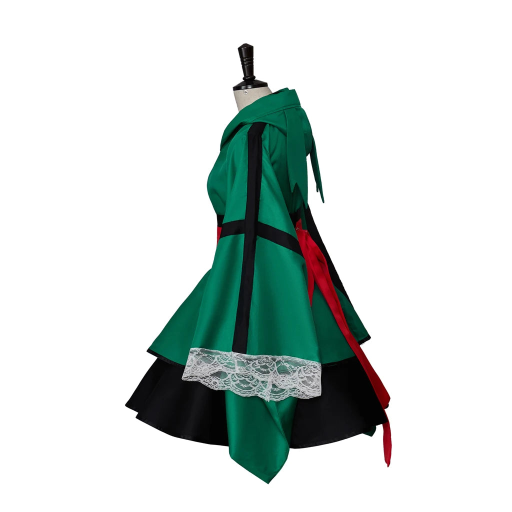 Midoriya Izuku Women’s Cosplay Costume – Anime Kimono Dress Outfit
