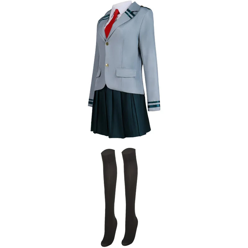 Ochaco Uraraka Cosplay Costume – My Hero Academia School Uniform Set