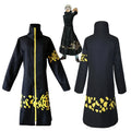 Trafalgar Law Cosplay Cloak – One Piece Black Windbreaker Coat