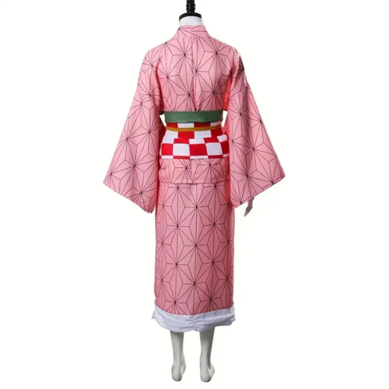 Nezuko Kamado Kimono Cosplay Costume – Demon Slayer Inspired Anime Outfit